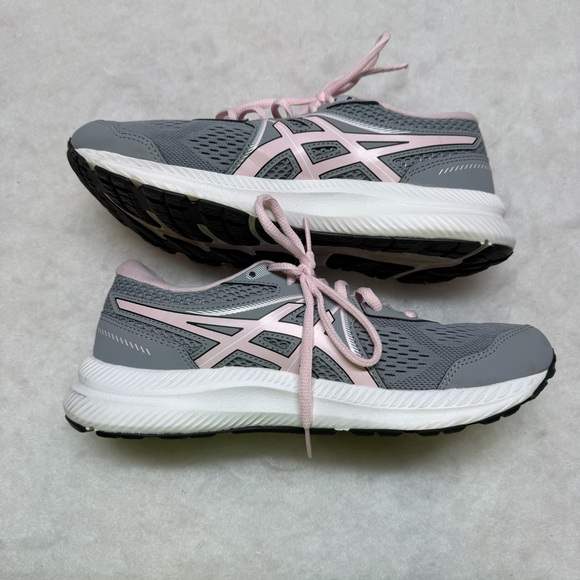 ASICS Women's Athletic Shoes - Gray with Pink Accents size 8 - Picture 7 of 9
